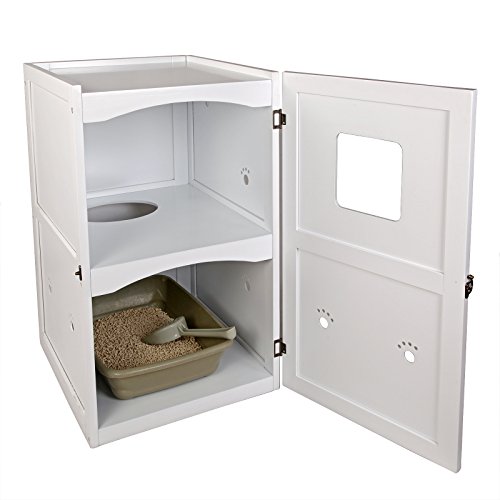 Petsfit - Arenero vertical para mascotas, 58 cm x 53 cm x 89 cm