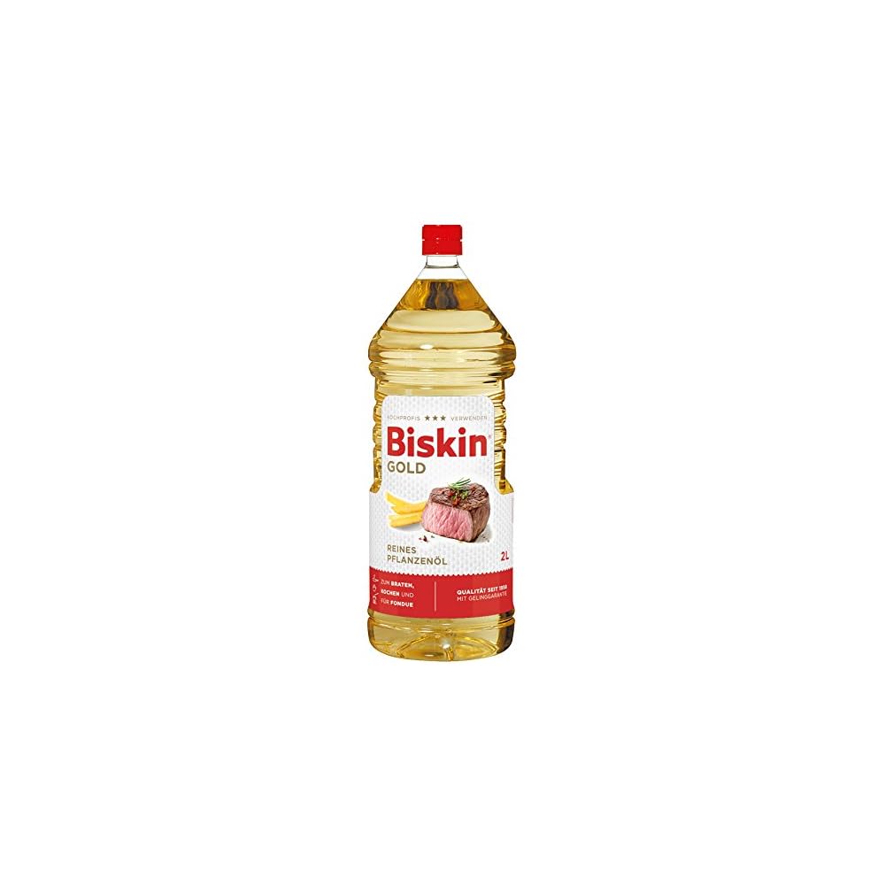 Biskin Gold Reines Pflanzenl 4er Pack 4 X 2 L Flasche