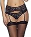 Produktbild Gossard - VIP Graphic Floral - Strumpfgürtel - Twilight Blue, Größe L, Farbe Feminine Geometric