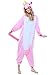 Produktbild Einhorn Kostüm Pyjama Jumpsuit Cosplay Schalfanzug Festliche Anzug Flanell Tierkostüm Kartonkostüm Tierschalfanzug (M,rosa)- Mescara