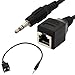 Produktbild 3.5mm 1/8" Klinkenstecker TRS Audio auf RJ45 Buchse Ethernet Adapter Kabel