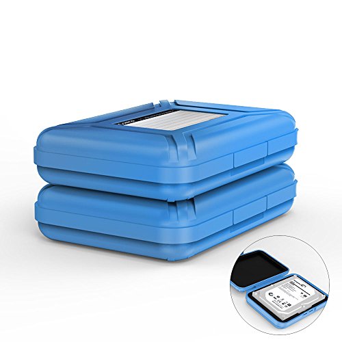 ORICO HDD Tasche 3.5 Zoll Wasserdichte Festplatten Schutzhülle Anti-Statik für HDD / SSD PHX35 in Blau