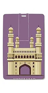 SmartNxt Credit Card Shape 8GB Designer Pen Drive ||Multi-Coloured||Pattern||Charminar