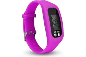 Syfinee Montre podomètre avec écran LCD - Podomètre simple - Fonctionnement facile - Pour la marche et le fitness - Bracelet numérique - Compteur de pas
