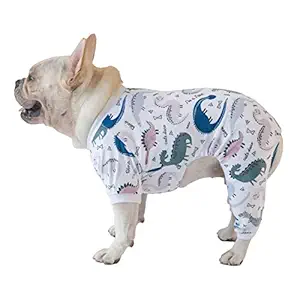 CuteBone Soft Puppy Pajamas Cute Dog Pjs Jumpsuit Pet Clothes Apparel P160M