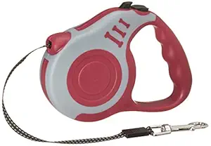 Nootie Retractable Leash for Small Size Dogs, Red, Small, 100 g