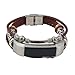 Produktbild Für Fitbit Alta Fitbit Alta HR,Hunpta Ersatz Leder Armband Band Armband (Braun D)