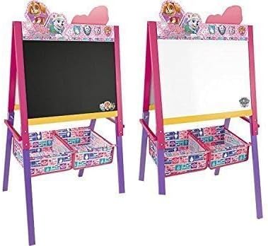 2 In 1 Easel Whiteboard &amp; Chalkboard With Baskets For Storage Of Pens &amp; Chalks/ Toys Game Play Kids Childrens Child Toddler Baby Cool Activity Educational Creative Fun Special Unique Devlopment Developmental Friends Boys Girls Present Latest Newest Learning Outdoor Indoor Room Home House Easy Coolest Hands Smart Motoric Classic Constructions Preschool Popular Large Little Small Big