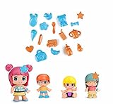 Incluye pequeños accesorios para jugar con los niños y cuidarles