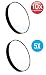 Kelley 10x And 5x Magnification Makeup Mirror With Suction Cups Mmg945-B(Pack of 2) RS.434.00