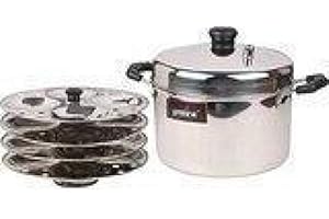 Vinod Stainless Steel Idli Cooker with 6 Plates Stand 24 Idly
