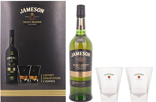 Jameson Select Reserve Black Barrel Irish Whisky con 2 Bicchieri Set - 550 ml