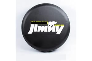 HEYCE Copriruota di scorta per Suzuki Jimny 14 Pollici 15 Pollici in Pelle PU Copriruota di scorta Accessori Decorativi Antipolvere Impermeabili,15 inch