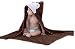 DINGANG® Soft Hooded Cotton Baby Bath Towel Wrap,100% Cotton, 90cm x 90cm