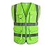 Produktbild SXY Hohe Qualität Hohe Sichtbarkeit Reflektierende Weste Overalls Motorrad Sport Outdoor Reflektierende Sicherheitskleidung (Color : Fluorescent yellow, Größe : L)