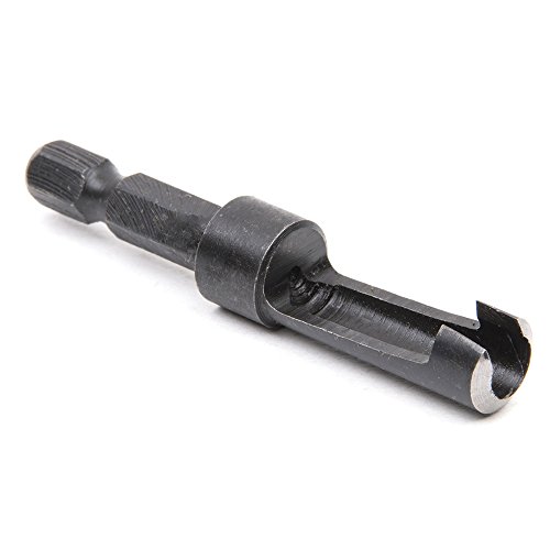 Fortag 4 tlg Zapfenbohrer Bohrer Set Pfropfenbohrer Cutter Drill Forstnerbohrer Schneidesatz Dübel Zapfenfräser Zapfenschneider Holzbohrer Satz 6mm-16mm - 9