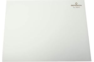 Bergeon Plan de travail 7808-B - Un support indispensable pour diverses réparations - En plastique souple et flexible - Base antidérapante - Coloris : blanc