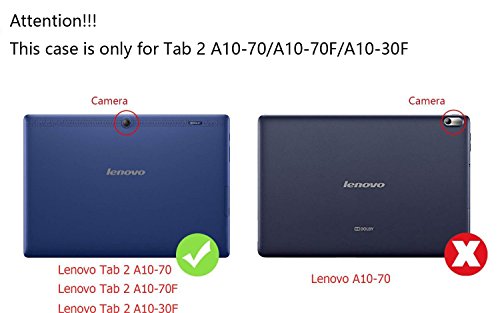 Tempered Glasfolie Schutzfolie für Lenovo Tab 2 A10-70 / A10-30 10.1 Zoll Premium Screen Folie Protector Hartglas Displayschutz Panzerfolie clear 9H - 2