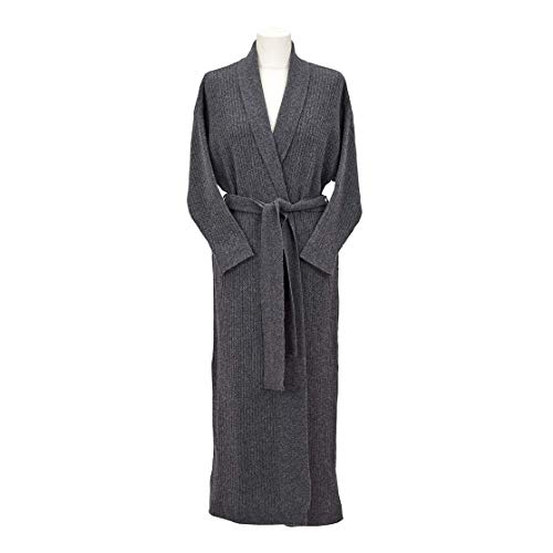 Preisvergleich Produktbild GANT Damen-Bademantel Cable Knit, anthrazit, L