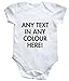 HippoWarehouse personalised any text any colour baby vest boys girls