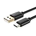 Produktbild Handy-Adapter USB C zu USB 2.0 A Kabel, 0.5 ft Kurzes USB C zu USB 2.0 Kabel, Kompatible MacBook 12-Zoll, Galaxy S9 / S9 + / Note8 / S8 Aktiv / Hinweis FE / Linie laden ( Farbe : Black , Size : 0.5M )