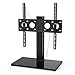 Price comparison product image Universal TV Stand PERLESMITH- Table Top TV Stand for 32-47 Inch LCD LED TVs - Height Adjustable TV Base Stand with Tempered Glass Base & Wire Management, Holds up to 40KG, VESA 400x400mm