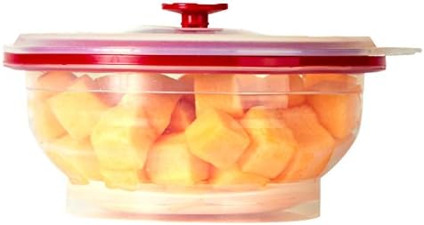 Collapse-it Large Food Storage Container (946ml) -Vented Lid for Microwave & Oven Cooking