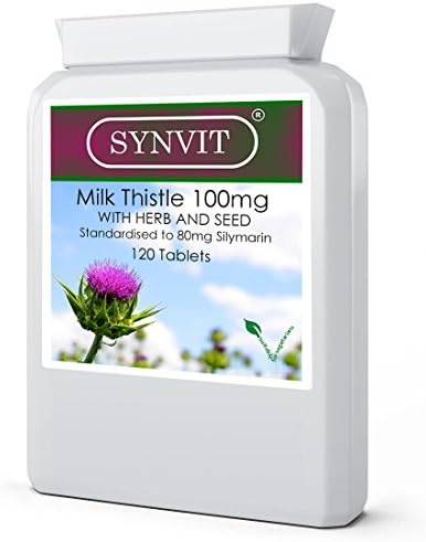 Milk Thistle 100mg (80% silymarin) tablets SYNVIT® (120)