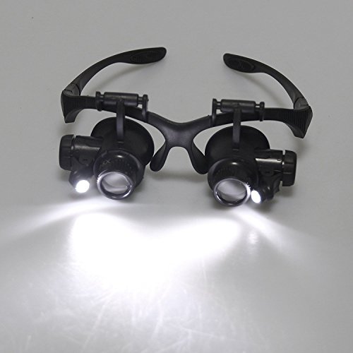 Onerbuy diadema lupa con LED cabeza de la luz Monte lectura lupa visera gafas con 5 lentes desmontables Lense superior reviews Onerbuy diadema lupa con LED cabeza de la luz Monte lectura lupa visera gafas con 5 lentes desmontables Lense superior