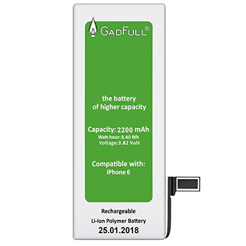 GadFull Batterie Haute capacit   pour iPhone 6 Profi Set   2018 Date de Production   Kit d outillage Manuel et Profi Set de r  paration   Nouvelle Batterie de t  l  phone Portable suppl  mentaire