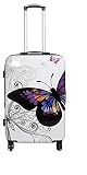 MALETA DE CABINA DE MARIPOSAS RIGIDAS DE 4 RUEDAS APTA PARA LOW COST DE MEDIDAS 55*40*20 by MONTESINOS DISPONE DE 4 RUEDAS DE GIRO 360º Y CERRADURA DE COMBINACION NUMERICA EL TIRADOR DE LA MALETA PUEDE VARIAR EN CROMADO O SIN CROMAR EXTERIOR EL INTERIOR COMPLETAMENTE FORRADO Y CON DEPARTAMENTO CON CREMALLERA