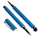 Produktbild wortek Universal 2 in 1 Kugelschreiber Eingabestift + Stylus Touch Pen für kapazitive Displays (Apple iPhone, iPad, iPod, Samsung Galaxy S4, S5, Tab, Note etc.) Blau
