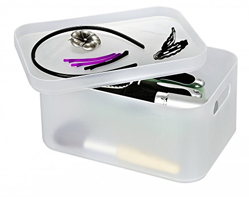 WENKO Stapel-Organizer Ice Cube Weiß Set aus 4 Boxen - 5