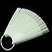 Mofun® Nail Art Tips Colour Pop Sticks Display Fan Practice starter ring White