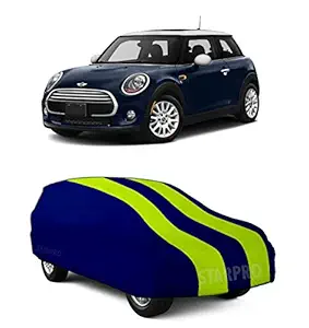 HEMSKAR Heatproof & Water Resistant Car Cover Compatible with Mini Cooper Cooper Custom Fit Cover (Neon Green_Without Mirror)