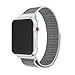 Produktbild Hunpta@ Nylon Bandwechsel Handgelenk-Band für Apple Uhr Serie 1/2/3 42mm (Silber)