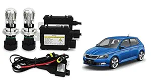 RS Enterprises Cars Skoda Fabia H4 - HID Conversion Light Kit ( 2 HID Light , 2 Blaster , Wiring ) Vehicle HID Kit for Car Headlight
