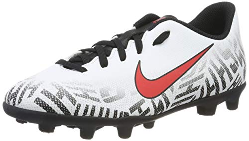 Nike Neymar Jr. Vapor 12 Club FG, Chaussures de Football Mixte Enfant, Multicolore (White/Challenge Red/Black 170), 36 EU