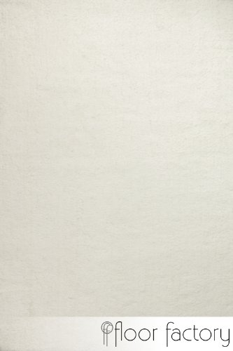 Weicher Hochflor Shaggy Teppich Privilege weiß 10×10 cm Muster – flauschiger Mikrofaser Langflorteppich - 2