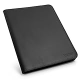 Schreibmappe Leder A4 mit Reißverschluss und iPad, Macbook...