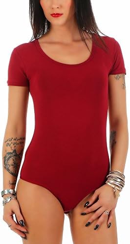 BALI Lingerie Women's Plain Bodysuit Black Kirschrot