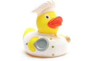 Duckshop I paperella da bagno Chef I paperella da cigolio L 8,5 cm I regalo personale della cucina I Presente Gastronomi I Per collezionisti