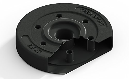 Trex Hantelset Lang-, Curl- und Kurzhantelstange mit Gewichten 50kg bis 160kg zur Wahl - 6