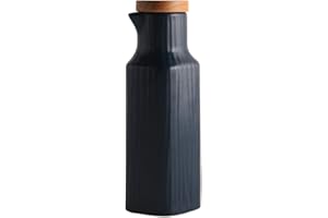 Onepine 300ml Distributeur d'huile d'olive, Bouteille pour Huile et vinaigre, Distributeur de condiment liquide en céramique