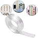 Produktbild Wanbor Double Sided Gel Tape Clear Washable Grip Tape Adhesive Gel Tape Roll Anti-Slip Traceless Tape for Home Supplies (2 m/ 6.56 ft Long, 2 mm Thick)