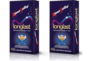 CLOUDBAZAAR 247 2 x 12 - Kamasutra Long Last Extended Pleasure Cilmax Delaying Dotted Condoms