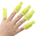 Yistu Nail Polish Remover,10PC Professional Nail Art Soak Off Cap Clip Nail Art Soak Off Cap Clip (Yellow)