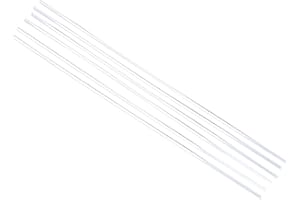 Fudeshe Acrylic Round Rod,6pcs 2mm Diameter 8 inch Length Durable Clear Acrylic Dowel Rods