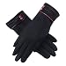 Produktbild Sport-Handschuhe, für den Winter, warm, Touchscreen-kompatibel, winddicht, für Damen und Herren, schwarz