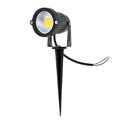 Lixada 8W 85-265V AC IP65 Vert Aluminium LED Spot Lampe Pelouse haute puissance RGB chaud / Nature White Outdoor Étang Jardin Chemin CE RoHs